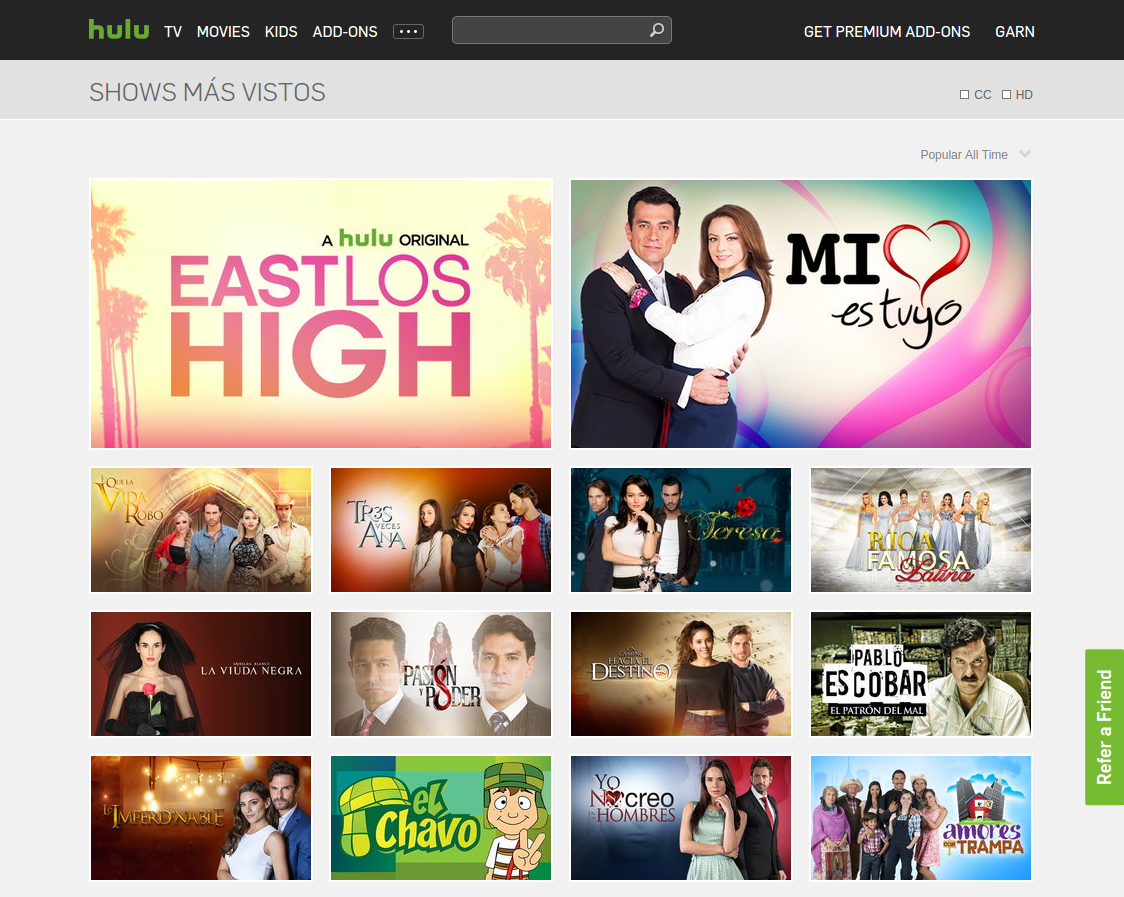 telenovela hulu spanish shows